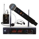 Microfone Sem Fio Duplo TSI-1200-CLI - TSI