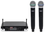 Microfone Sem Fio Duplo Uhf BLG GLXD-5