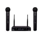 Microfone Sem Fio Duplo UHF Dylan UDX-02 Multi Preto