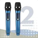 Microfone Sem Fio Duplo UHF M87 Profissional Certificado Anatel para Shows e Palestras