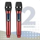Microfone Sem Fio Duplo UHF M87 Profissional Certificado Anatel para Shows e Palestras