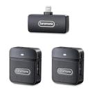 Microfone sem fio duplo ultracompacto para iphones Microfone sem fio duplo ultracompacto para iphones