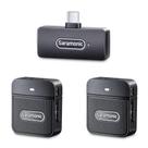 Microfone sem fio duplo ultracompacto usbc