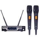 Microfone sem fio Dylan D-8000s Vocal Duplo UHF Preto