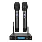 Microfone sem fio dylan dw-902 power uhf c/2 microfones bastao