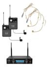 Microfone Sem Fio Dylan Dw 906 Power Headset/lapela Duplo Pr