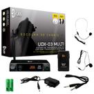 Microfone Sem Fio Dylan Udx-03 Headset Lapela Multi