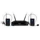 Microfone sem fio headset duplo kadosh kdsw-412hh c/case nfe Microfone sem fio headset duplo kadosh kdsw-412hh c/case nfe