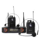 Microfone Sem Fio Headset Duplo Uhf Kadosh Kdsw-402hh 402hh 48 Frequências