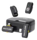 Microfone Sem Fio Hollyland Lark A1 Combo Preto com USBC