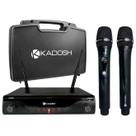 Microfone sem fio Kadosh K-412 Duplo (Recarregável) Microfone sem fio Kadosh K-412 Duplo (Recarregável)
