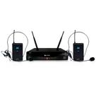 Microfone Sem Fio Kadosh K-412H UHF Duplo Headset