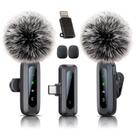 Microfone sem fio Lavalier Uewpv para iPhone e Android
