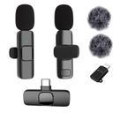 Microfone sem fio Lavalier Vislla para iPhone/Android