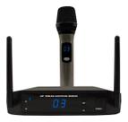 Microfone Sem Fio Leson Ls906 Multifrequências Uhf Card Dig