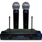 Microfone sem Fio LS902-UHF-HT/HT Preto Leson