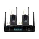 Microfone sem fio LS962 c/ 2 Lapelas Omnidirecional 96 Canais Bege Leson - 2AMLS9623