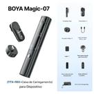 Microfone Sem Fio Magic 07 Inteligente e Transformável (Preto)