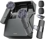 Microfone sem fio Mini Mic Pro para iPhone e Android