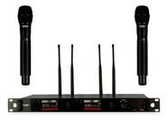 Microfone Sem Fio Profissional Duplo de Mao UHF SD-70 MM - Soundrix