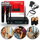 Microfone Sem Fio Profissional Para Igreja Duplo Com Alcance de 60 Metros, Tomate MT-2210 Microfone Sem Fio Profissional Para Igreja Duplo Com Alcance de 60 Metros, Tomate MT-2210