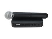 Microfone Sem Fio Shure Blx24/pg58 Profissional Dinâmico Cardioide Original Com Nota Fiscal