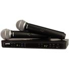 Microfone Sem Fio Shure BLX288BR/PG58 Duplo de Mao Freq M15