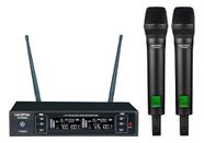Microfone Sem Fio Sk-pro900 Uhf Duplo Mão 200 Canais Skypix