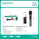Microfone Sem Fio Tipo C 2.4GHz Receptor 6,35mm Karaokê Aula Live Evento Profissional Microfone Sem Fio Tipo C 2.4GHz Receptor 6,35mm Karaokê Aula Live Evento Profissional