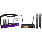 Microfone Sem Fio UHF Duplo Harmonics HSF200-2