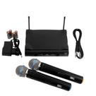 Microfone sem fio uhf - duplo u-585 jwl ( mão / mão )