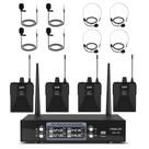 Microfone Sem Fio UHF TONALUXE 4 Canais Alcance de 80m