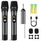 Microfone sem fio voijump UHF Dual Metal Cordless Dynamic
