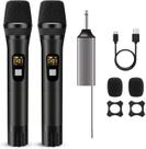 Microfone sem fio voijump UHF Dual Metal Cordless Dynamic