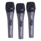 Microfone Sennheiser E 835-S Live Vocal com interruptor On Off, pacote com 3