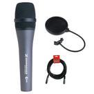 Microfone Sennheiser E845 Supercardioide Dinâmico com Cabo Microfone Sennheiser E845 Supercardioide Dinâmico com Cabo