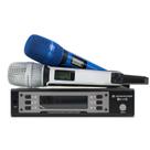 Microfone SENNHEISER SL Microfone Ew135G4 Duplo Profissional Sem Fio Branco e Azul Microfone SENNHEISER SL Microfone Ew135G4 Duplo Profissional Sem Fio Branco e Azul