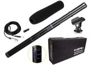 Microfone shotgun boom Condensador Ultracardióide Ksr Kt81