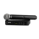 Microfone Shure BLX24BR/SM58-M15 dinâmico cardioide Preto