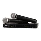 Microfone shure sem fio de mao blx288br/pg58-m15