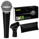 Microfone Shure SM58 Dinâmico Cardioide Profissional Vocal Com Cachimbo E Bag