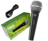 Microfone Shure SV100 dinâmico cardioide preto/prateado