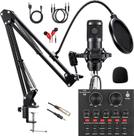 Microfone SKTEET BM800 com Kit de Equipamento para Podcast V8