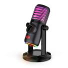Microfone stellaris rgb redragon preto - gm306