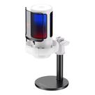 Microfone Stream Havit RGB Cardioide Volume Integrado GK50 Preto/Branco