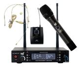 Microfone Tsi Sem Fio Br 7000 Cli Uhf Mao Headset 300 Canais