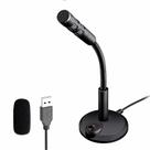 Microfone USB para computador, microfone de laptop Plug and Play para PC desktop com botão mudo e indicador LED para streaming, podcasting, gravação, jogos, Skype, microfone do YouTube para Mac ou Windows Black.