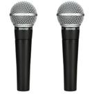 Microfone vocal Shure SM58 Cardioid Dynamic (pacote com 2)
