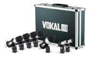 Microfone Vokal Vdm-7 Preto E Prata Para Bateria Kit 7 Unid