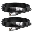 Microfone XLR Cable Tisino macho para fêmea, pacote de 1 m 2 Microfone XLR Cable Tisino macho para fêmea, pacote de 1 m 2